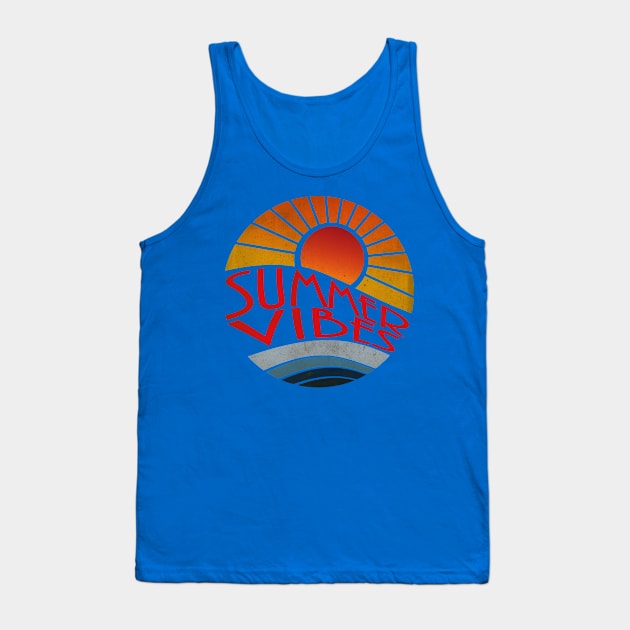 Summer Vibes Tank Top by CreatenewARTees